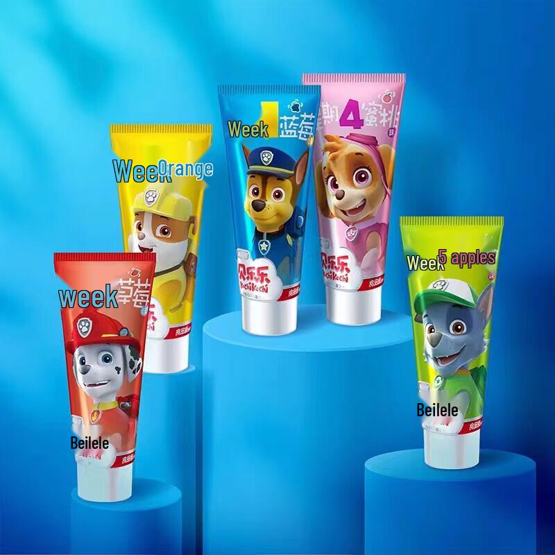 PAW Patrol Kids Fluoride-Free Toothpaste 5-Piece Set