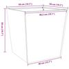 VidaXL Planter 50x50x50 Cm Corten Steel, Outdoor Planter, Flower Box, Garden Box, Patio Planter, 851078