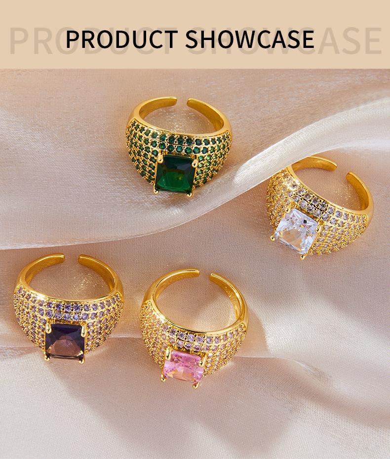 Luxurious British-Style Cluster Diamond Ring - Shiny, Elegant, and Versatile