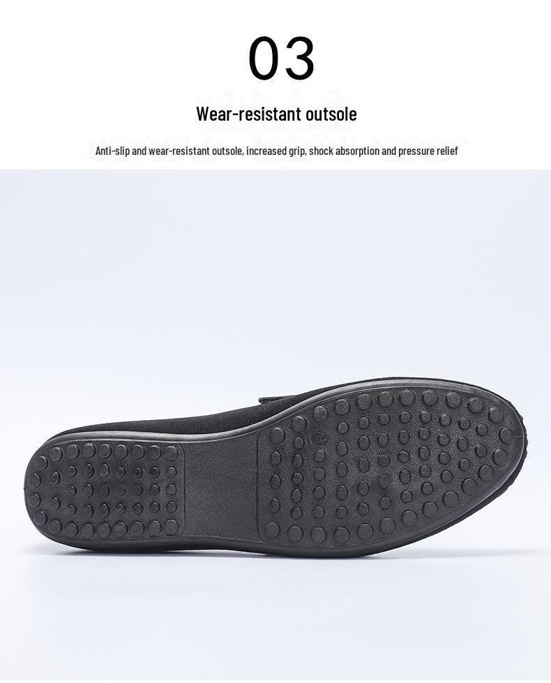 Men's Spring Suede Moccasins: Trendy British Loafers, Slip-On Driving Shoes