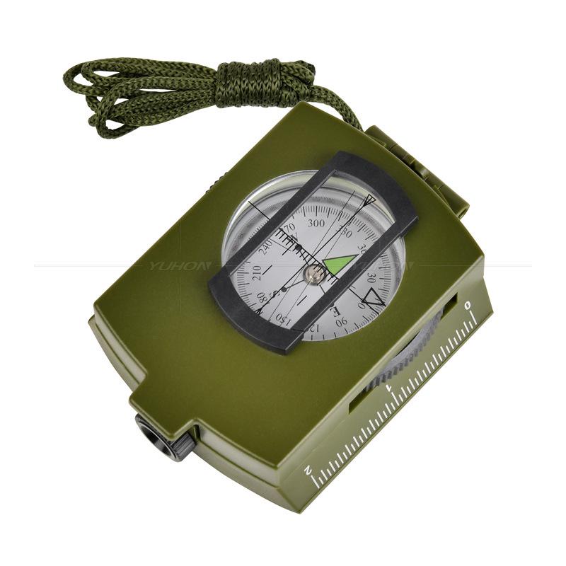 K4580S Multi-functional Outdoor Compass - High-precision Engineering Plastic for Professional Camping and Teaching Aid