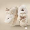 Padded Cotton Slippers Are Comfortable, Lightweight, Warm and Thickened Fleece Shoes for Women's Home Use