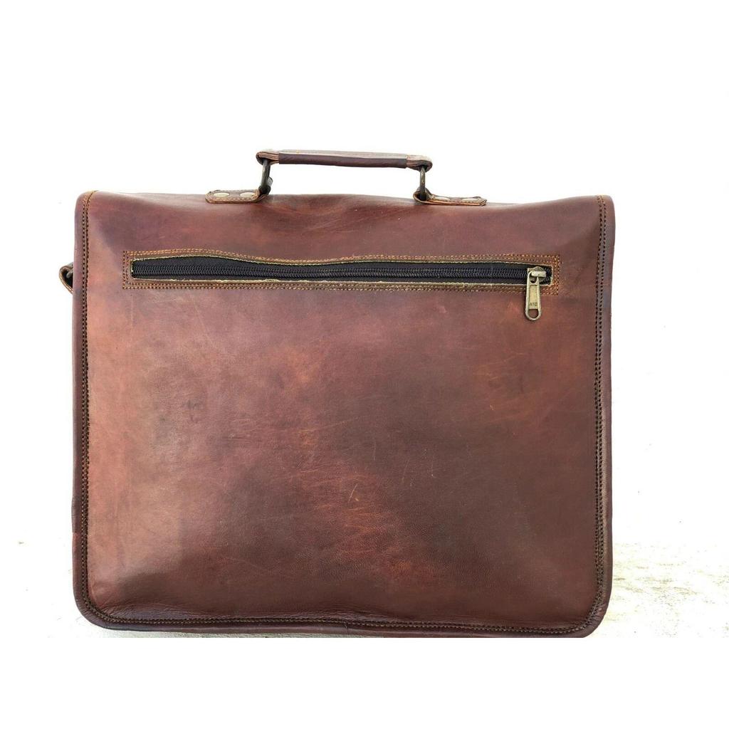 New Leather Men's Business Briefcase Handbag Laptop Shoulder Messenger Bag