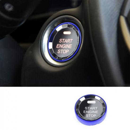 Blue Crystal DIY Car Start Stop Button Replacement For Mazda AXELA 2014-2017