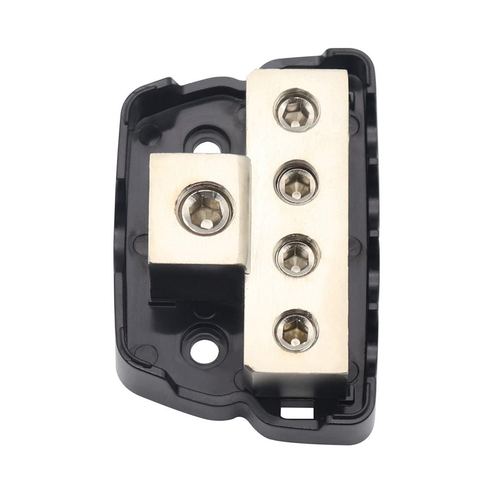 Car Power Ground Amp Distribution Block One 0 Gauge Input Four 4 Gauge Outputs