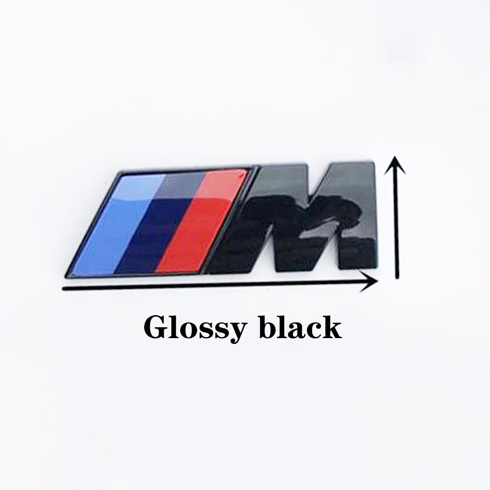 

1PCS R--ABS Car Fender Side Emblem Rear Trunk Badge M Logo Sticker For mini BMW M M3 M5 M6 E46 E90 F30 E36 Series X1 X3 X4 X5 X6 4.5x1.5cm