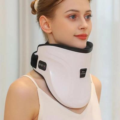 White Neck Massager Smart Electric Hot Compress Neck Traction Device Neck Curve Restorer Stretcher For Muscle Relieve Verte
