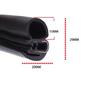 For Peugeot 5008 4 Meters Car Rubber Car Door Seal Weatherstrip steel belt Weatherstripping Soundproof Waterproof Seal Kit