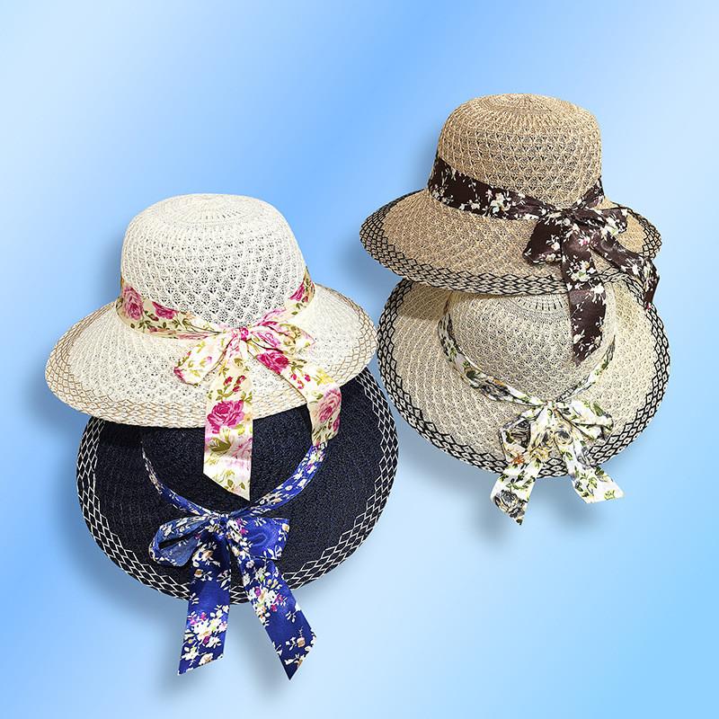Summer Straw Sun Hat With Large Brim And Breathable Cotton For Women Sun Protection
