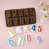 Silicon Numbers 0-9 Molds Premium Nonstick CCmax for Homemade Chocolate, Candy, Jelly or Ice Cubes