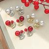 Pearl Pony Stud Earrings, High-End Fashion, Exquisite And Exquisite Personalized Women'S Earrings.