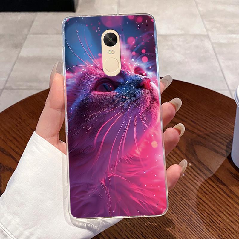 Casing For Xiaomi Redmi Note 4 Note 4x Capa Coque Clear Silicone Jelly Soft TPU Back Cover Cute Rabbit Cat Dinasaur Phone Case