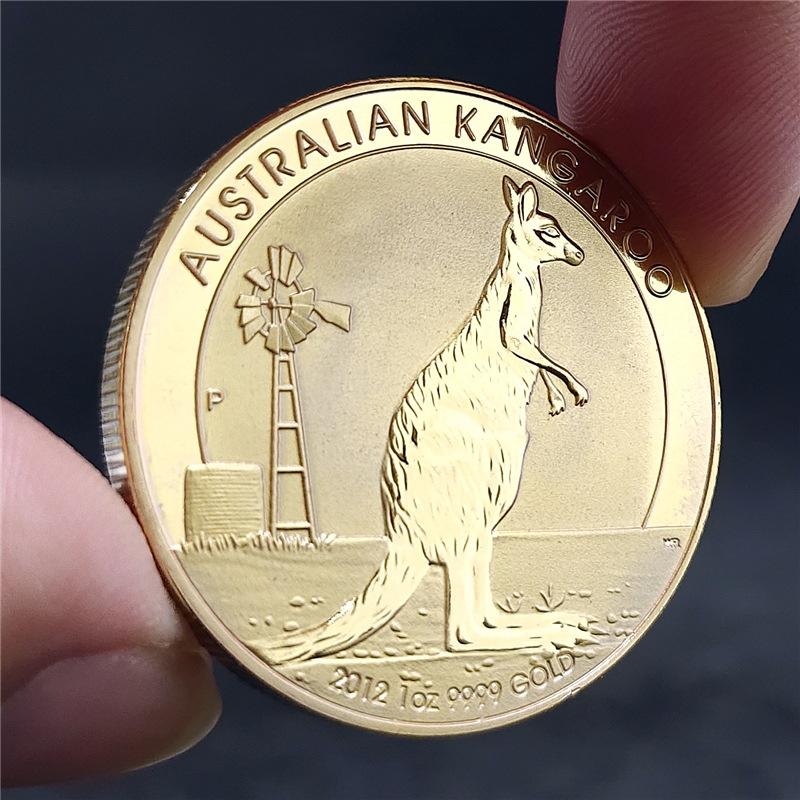 Monete della Regina d'Inghilterra, monete commemorative del canguro australiano, artigianato, monete straniere, monete di animali