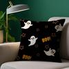 Kawaii Halloween Ghost Pillow Case Plush Fabric Soft Pillowcase Double Sided Print Sofa Cushion Cover Throw