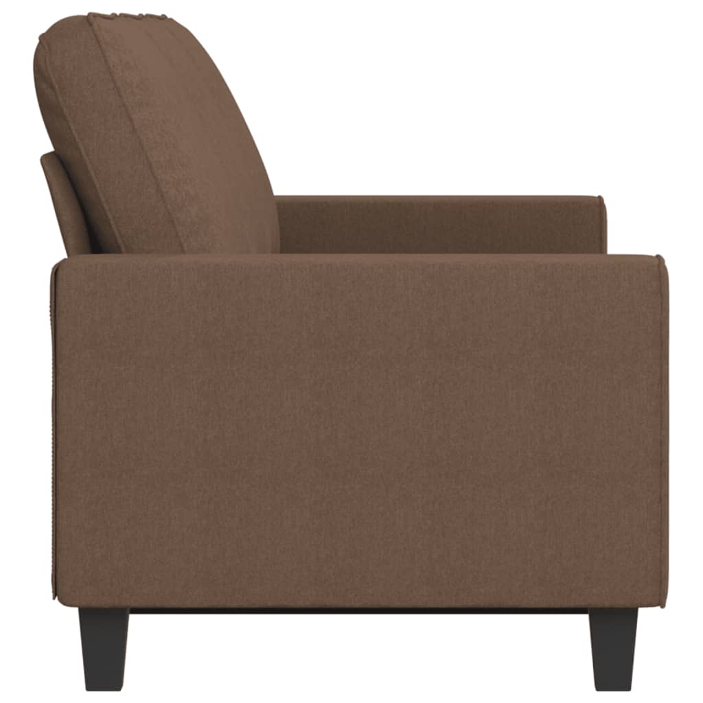 Vidaxl 3-Seater Sofa, Brown, 180 Cm, Upholstered In Fabric