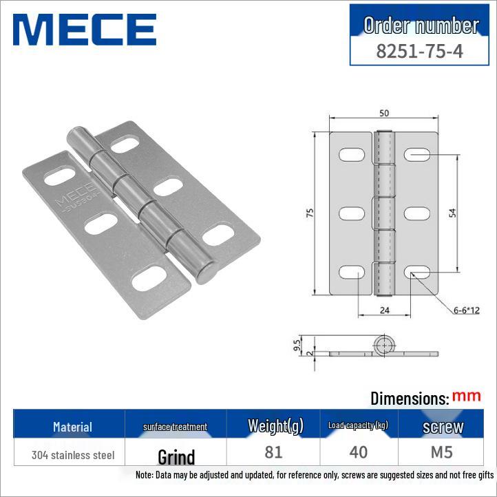 304 Stainless Steel Thickened Cabinet & Wooden Door Hinges