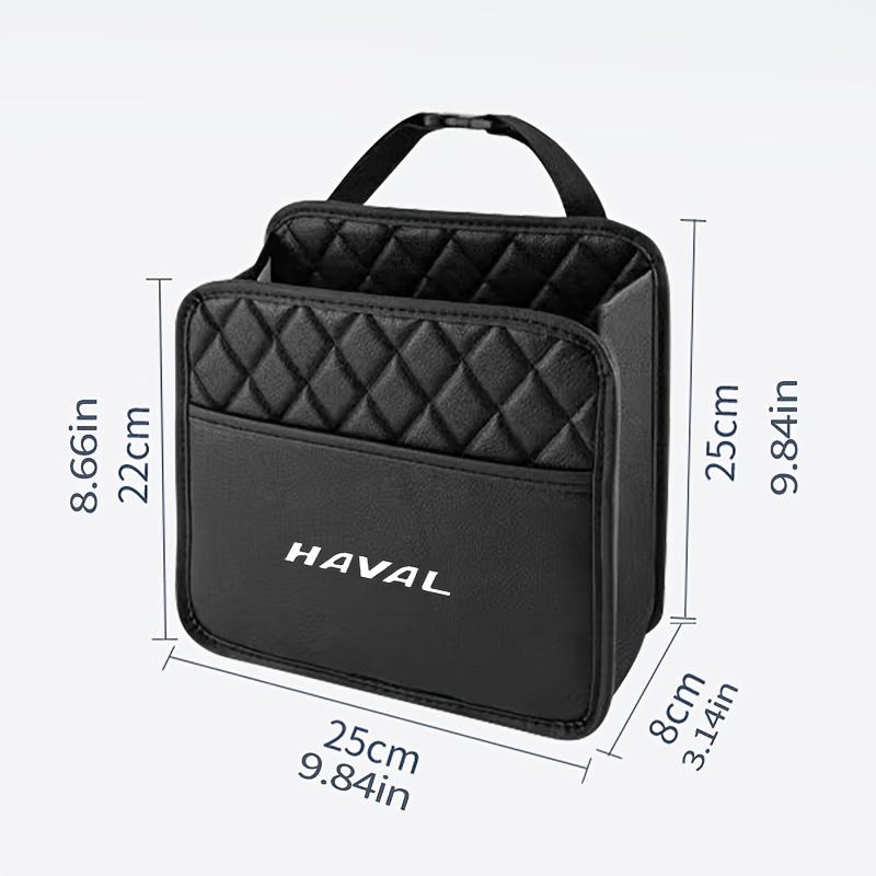 Car Backseat Multifunction Leather Storage Bag Hanging for Haval Jolion Joico Jollein H6 H4 H7 H9 H2S F5 F7 F7X F7H M6 Dargo