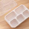 Microwavable Plastic Student Lunch Box, Rectangular 5-Compartment Bento Box, Multi-Size Meal Prep Container, 4 Color Set
