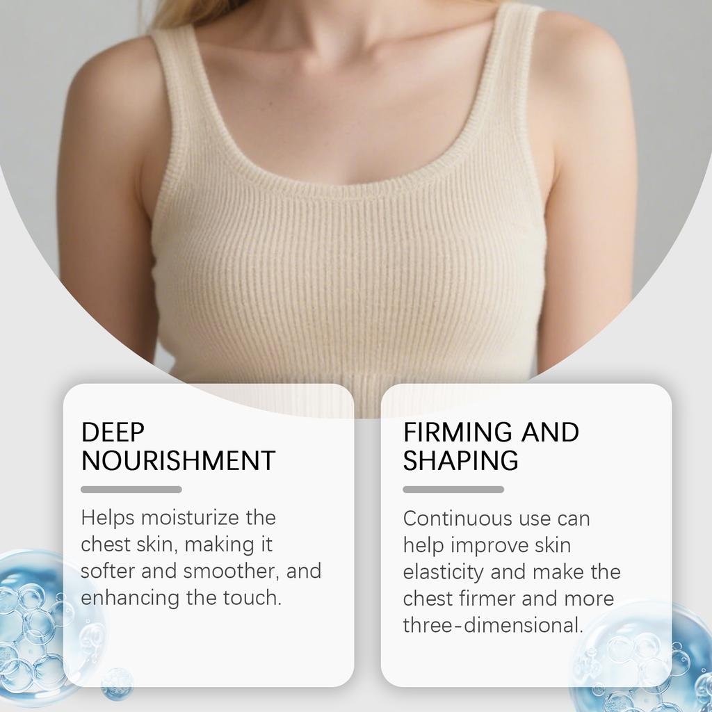 Chest Moisturizing And Firming Cream Nourishes Dry Skin, Makes It Supple And Firm, And Shapes The Contours. Smooth And Delicate Chest Care Cream.