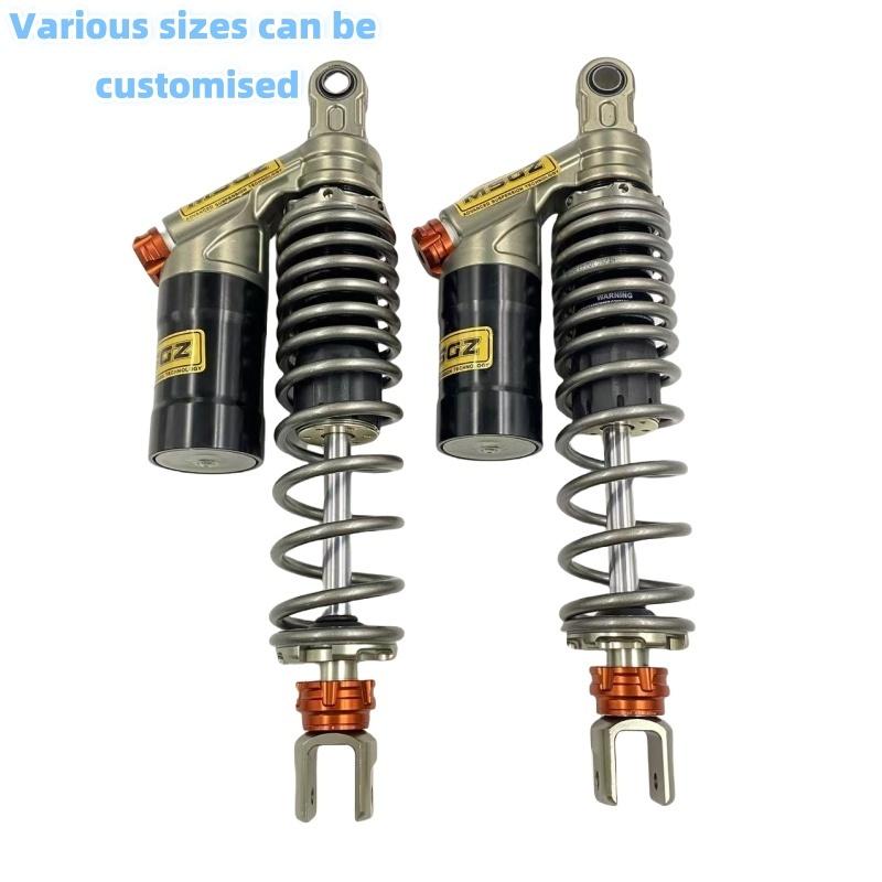 2pcs Motorcycle Universal 360mm 370mm Rear Adjust Air Shock Absorbers Suspension For Honda Yamaha Kawasaki Suzuki Ducati ATV