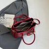 Autumn and winter high-end fashion silk scarf contrasting color temperament handbag shoulder messenger women's bag