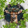 Vintage Metal Sign Blue Deer Merry Christmas Retro Tin Plate Wall Decor Home Holiday Gift 20 Cm