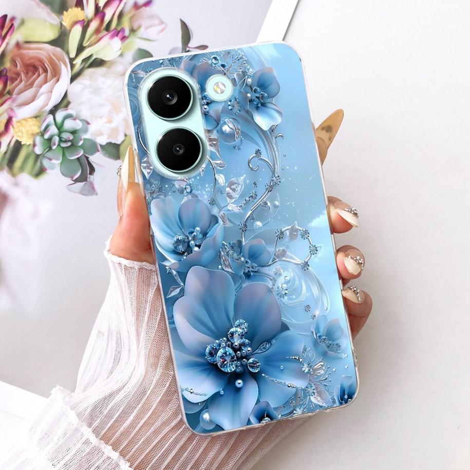 Case For Xiaomi Poco X8 Pro Max Cover Popular Flower Soft Silicone Transparent TPU Bumper For Xiaomi Poco X8 Pro X8ProMax Fundas