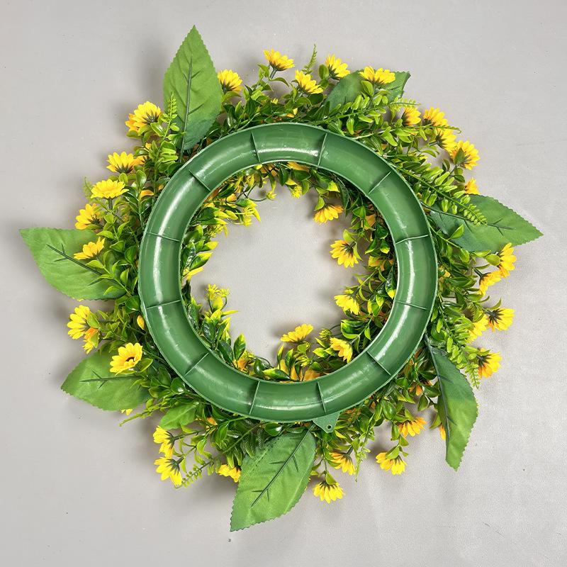 Sunflower Harvest Festival Wreath: Thanksgiving Door & Window Decoration with Faux Flowers