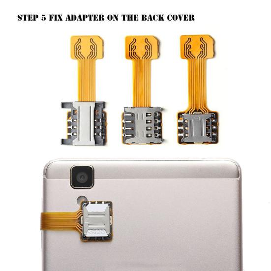 TF Hybrid Sim Slot Dual SIM Kartenadapter Micro SD Extender für Android Phone