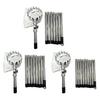 Long Handle Fruit Picker Metal Fruit Harvesting Claw with Cloth Bag Stainless Steel Pole Adjustable Tree Fruit Harvester for Apples