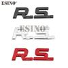Car Styling 3D Metal Chrome Zinc Alloy Emblem Badge for Renault RS Clio Captur Megane Kadjar Arkana Koleos Sandero Safrane MM8