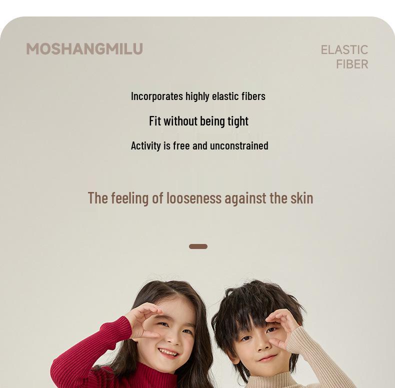 Korean Style Kids' Half-High Neck Sweater: Versatile Knitwear for Autumn/Winter