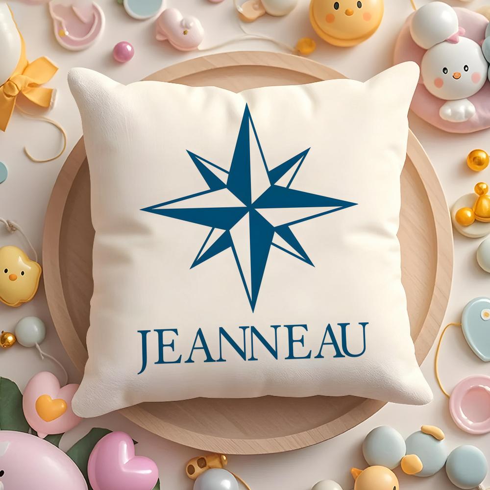 

J-Jeanneau Yachts Logo Cushion Cover Home & Car Multi-Scene Pillow Cover - Reversible, Soft & Durable for Daily Use 30cmx30cm