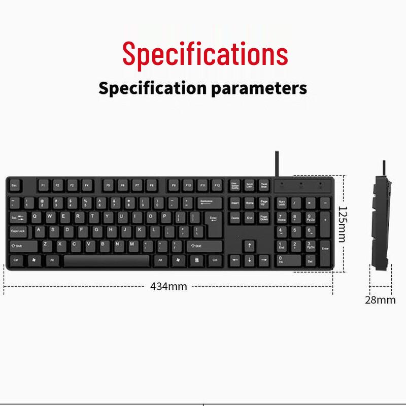 Youshi Wired Keyboard and Mouse Combo with Mouse Pad