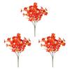 2/3/4/5/6/12Pcs Fall Artificial Flower 7 Fork UV Resistant Fake Flower Home Wedding Party Table Centerpiece Indoor Outdoor Faux Bloom Decoration