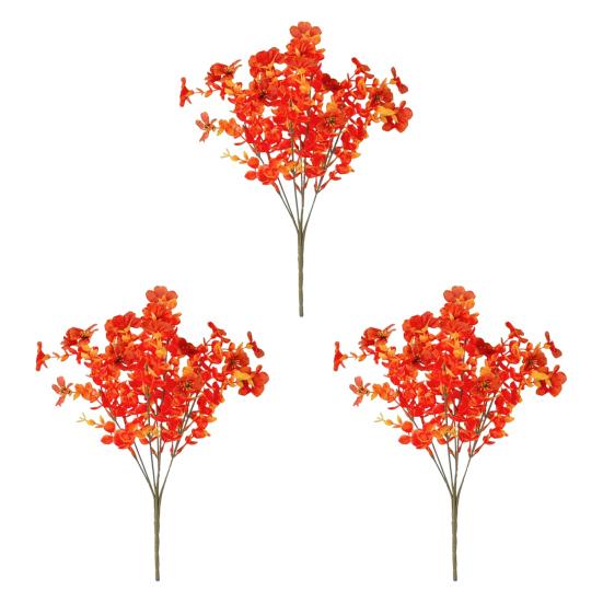 2/3/4/5/6/12Pcs Fall Artificial Flower 7 Fork UV Resistant Fake Flower Home Wedding Party Table Centerpiece Indoor Outdoor Faux Bloom Decoration