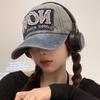 Pattern Now Letter Cowboy Baseball Retro Brimmed Duckbill Cap Outdoor Leisure Hat