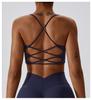 Lulu Thin Strap Cross-Back Sports Bra for Yoga and Pilates