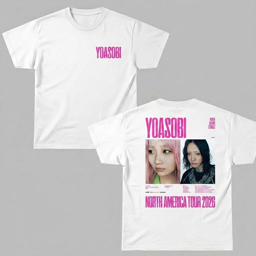 YOASOBI North America Tour 2026 Two Sided T-Shirt Unisex All Sizes CB2220