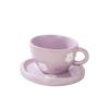 OLOEY Hand-painted Floral Ceramic Coffee Cup & Saucer Set