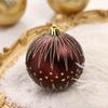 Elegant 8CM/16 Painted Christmas Ball Set: Exquisite Cross-Border Tree Decorations