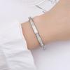 Ins Wind Gypsy Star Bracelet Two Rows of Diamonds Slightly Inlaid with Diamonds Stainless Steel Bracelet Titanium Steel Jewelry Bracelet Women