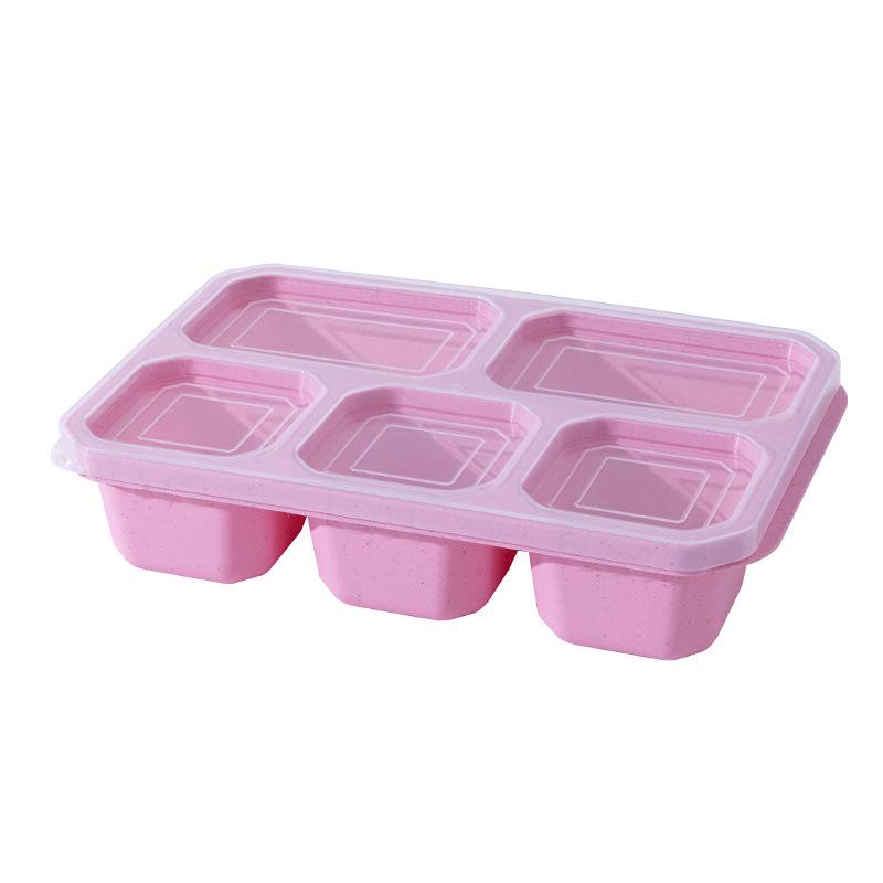 Portable Five-Grid Snack Storage Box & Desktop Organizer