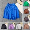 Women Shorts V-Shaped High Waist Design Pure Color Yoga Shorts Elastic Waistband Butt-Covering Summer Short