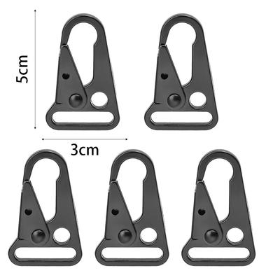 20/5pcs Climbing Aluminum Alloy Tool Eagle Mouth Replacement Hook Belt Carabiner Strap Buckle Outdoor Hanging Carabiner Clips