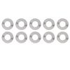 10PCS Eyelets Grommets Silver Color Alloy 17.4mm Inner Diameter Round Shape Double Sided Crimping Boot Grommet