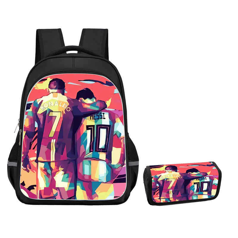Zaino Circondato da Stelle dello Sport Borsa da Scuola da Uomo e da Donna Astuccio a Flip Casual