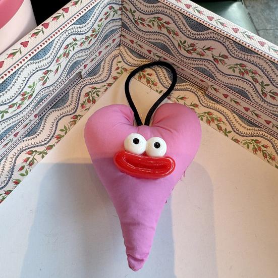 Large Mouth Cartoon Doll Keychain With Lanyard Bag Hanging Decoration
