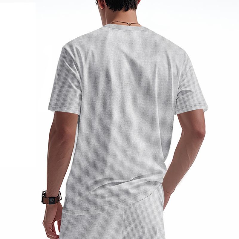 Callaway Embroidered New Summer Men's Loose Waffle Golf Breathable Simple Light Luxury Casual Personalized Short Sleeve