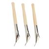3Pcs Pottery Batik Printing Pen Drawing On Fabric Cloth Beech and Stainless Steel Clay Carving Tools